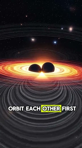 How Two Black Holes Actually Collide #cosmos #space #science