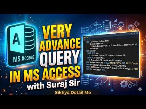 Advance queries in Microsoft Access SQL#sql #access @COMPUTEREXCELSOLUTION