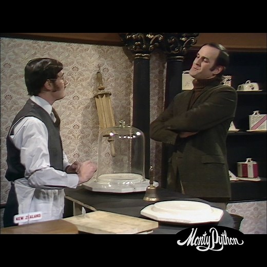 Monty Python on Instagram: "Cleese ❤️ Cheese #MontyPython #FlyingCircus #TV #Sketch #Comedy #JohnCleese #Cheese"