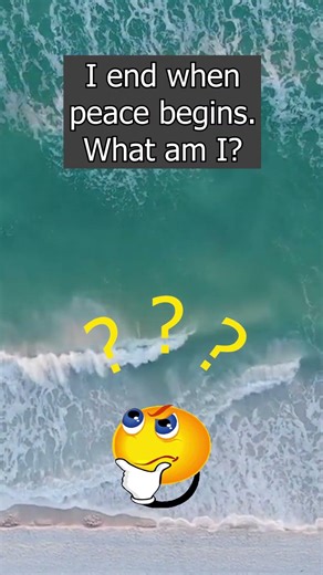 When I End, Peace Begins… What Am I? 🤯 #riddles #getleboss #funny #peace