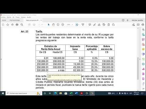 IR Laboral Excel 2022 Nicaragua
