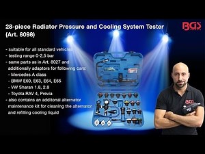 Tutorial: 28-piece Radiator Pressure and Cooling System tester (Item# 8098 + 8027)