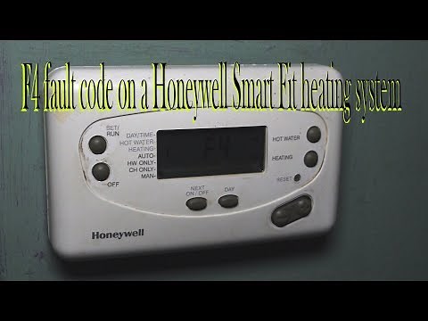 F4 fault code on a Honeywell Smart Fit heating system