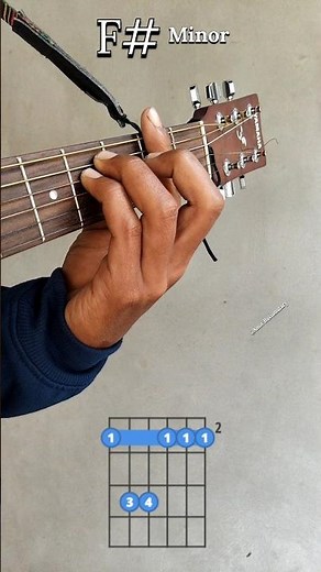 How To Play F# Minor Guitar Chord 🎸#guitarlesson