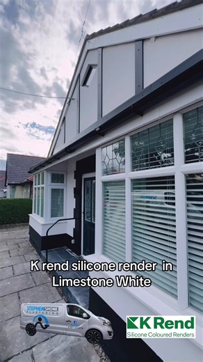 K rend tc 15 in limestone white. #plastering #krend #rendering #tc15 #optimix10