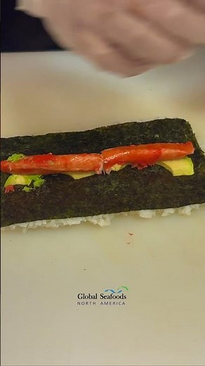 Making Sushi Roll 🍣 Avocado & Imitation Crab Step by Step