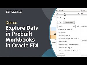 Explore Data in Prebuilt Workbooks in Oracle Fusion Data Intelligence: Demo