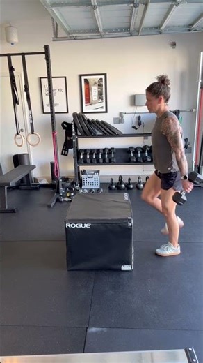 Dumbbell Box Step Up