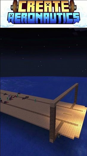 クリエイトエアロノーティクスを使って飛行船を作る！(中編)#create #minecraft
