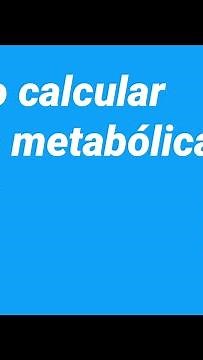 ¿Cómo calcular la tasa metabólica basal?