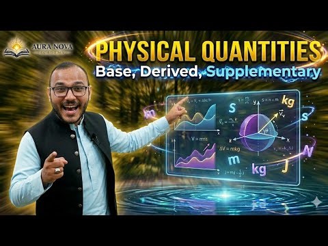 Physical Quantities|Base physical Quantities|Derived Quantities|supplementary Quantities|class 9th