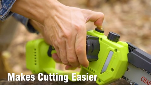 2-in-1 Electric Pole Saws Battery Powered: 6 Inch Mini Chainsaw Cordless with 15ft Long Reach Extension Pole, 2*4.0Ah Battery, Tool-Free Chain Tension, Pruning Saw for Wood Cutting and Tree Trimming