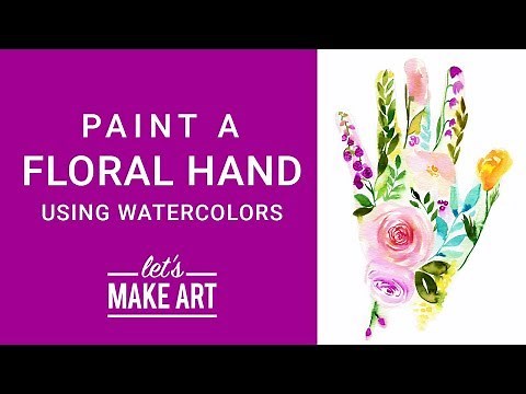 Floral Hand Watercolor Painting Tutorial with Sarah Cray