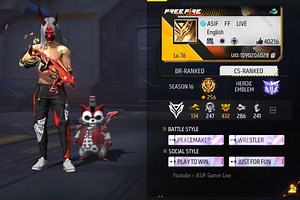 What is Asif Gamer Live's Free Fire ID? Stats, guild, rank, YouTube earnings, and more