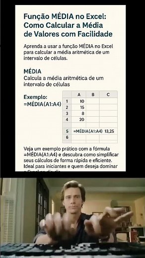Função MÉDIA no Excel: Como Calcular a Média de Valores com Facilidade