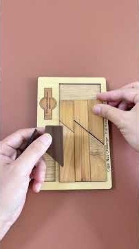 Can you put all eight pieces into the box?#Puzzles #IQ #iqtest