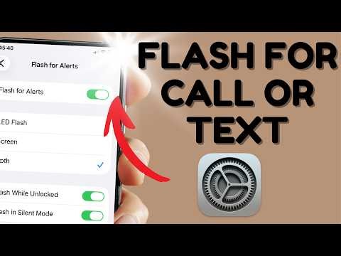 How to Make Your iPhone Flash When You Get a Text or Call #iphone #iphonetips