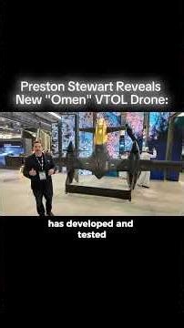 Preston Stewart Reveals Anduril's New "Omen" VTOL Drone #anduril #military #palmerluckey
