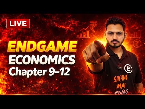 Economics Chapter 9 to 12 LIVE 🔴 | Class 12 GSEB Board Exam 2026 Revision