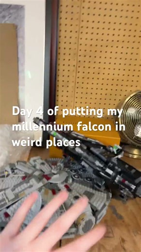 Day 4 of putting my millennium falcon in weird places