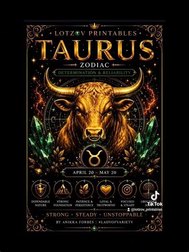 Taurus Personality Unlocked - Free Printable #zodiac #astrology #digitalproducts