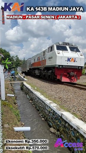 KERETA API PANJANG || KA 143B MADIUN JAYA || Indonesia Railways #keretaapi #fyp #subscribe