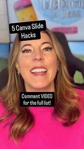 Comment VIDEO to watch the full list of Canva slide hacks! | Teresa Kwant