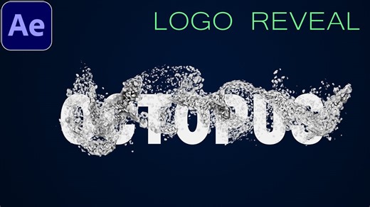 After Effects tutorial - How to make logo or text reveal using Particular #oe340