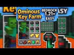 "EASY Ominous Key Farm! | Minecraft Bedrock 1.21+ (Auto Loot & Trial Keys!)"