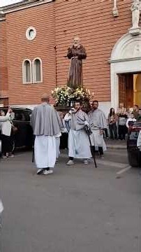 San Severo (FG) Departure of the Saint Pio procession from the Church of the Graces in San Severo...