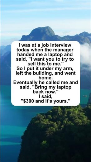 The Sales Pitch #joke #humor #shorts #funny #jobinterview #laptop #sales #comedy #joke #laugh #mem