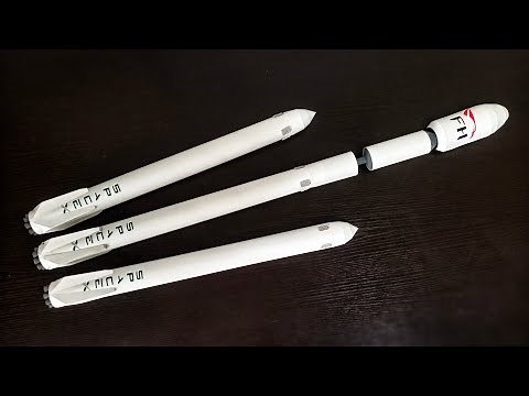 Falcon Heavy Model Out Of Paper | Model Makin