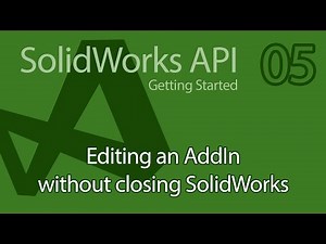 C# SolidWorks API Tutorial - 05 SolidDNA Editing Add-In without closing SolidWorks