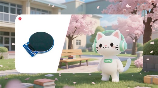 90、micropython esp32 tft液晶 240x240像素 ic-gc9a01驱动 英文/字符/汉字显示驱动库 GC9A01