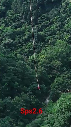 Zhangjiajie Grand Canyon Glass Bridge Bungee Jump #sps2.6 #jump #jumping #ytshorts