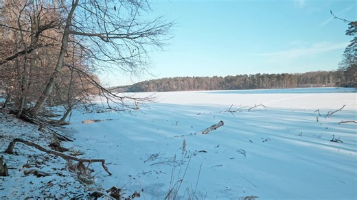 Frozen Winter Lake Wind Natural Cold Season Soundscape