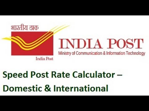 "Speed Post Rate Calculator" – Domestic & International