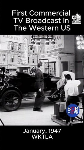 Bob Hope in first commercial broadcast!