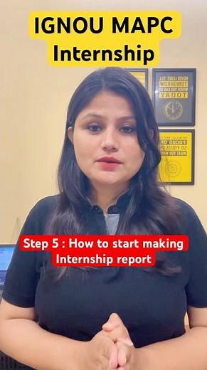 How to start making internship report #ignoumapc #ignou #ignouinternship