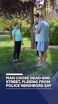 Man chose dead-end street, fleeing from police neighbors say
