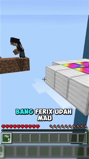 KEZRI & FERIX BATTLE ONE BLOCK MISKIN VS KAYA DI MINECRAFT!!