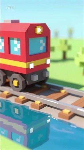 Kereta balok Minecraft #minecraft #gameplay #minecraftshorts #games #minecraftsurvival #game
