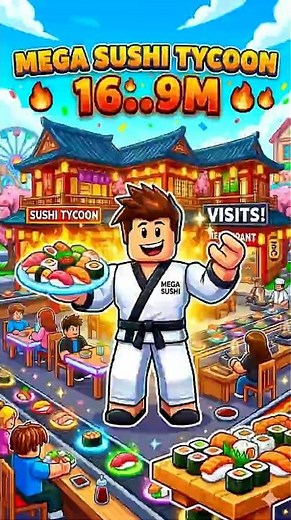 From NOOB to MEGA SUSHI BOSS! 🍱✨ #roblox #gaming #robloxgameplay