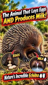 🦔 The Animal That Lays Eggs AND Produces Milk! Nature’s Incredible Echidna 🥚🥛