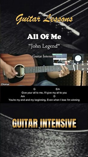 All Of Me - John Legend | EASY Guitar Tutorial with Chords / Lyrics #guitarchords