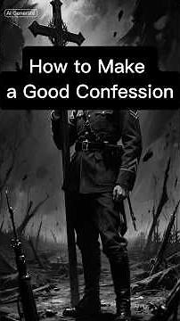 How to Make a Good Confession