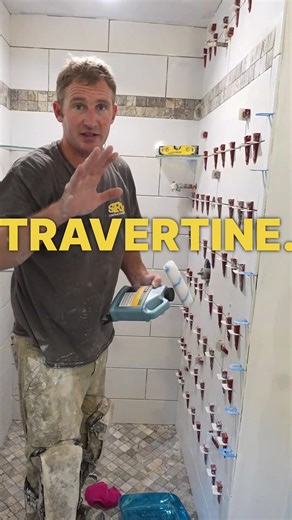 ✨Sealing tile✨ It's important to seal natural stone like marble, travertine, slate, river rock, etc. Stone is porous and can absorb things that can create stains or discoloration. Sealing will also prevent grout from absorbing and filling in pores that make it difficult to remove grout and haze. There are many sealers out there and have claims of many different features. The two commonly used sealers are: Penetrating sealers (enhancing; brings out more color) Topical sealers (semi gloss, high gl