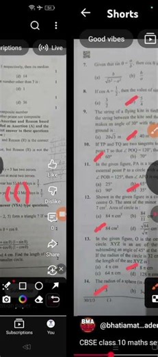 Set-3 answer key 2026 class 10 / cbse class 10 set 3 solution Maths standard answer key 2026 set 3