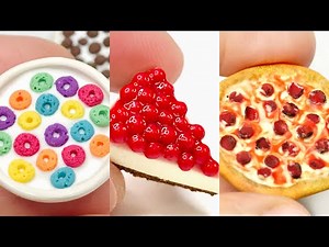 5 DIY Miniature Food | Polymer Clay Charm | Mini Food Dollhouse | Polymer Clay Earrings
