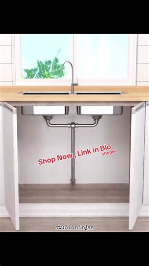 Rak Dapur bawah sinki🌟🌟 Shop now, link in bio..❤️ #rakdapur #bawahsinkirack #kitchenrack #undersinkrack #shoppemy